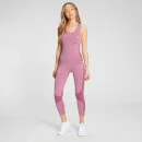 Damskie legginsy z kolekcji MP Curve o długości 3/4 – ciemnoróżowe - obrazek 3