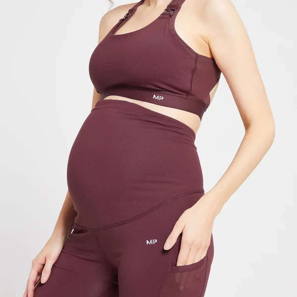 Stanik sportowy dla kobiet w ciąży i karmiących z kolekcji Power Maternity MP – Port - obrazek 4